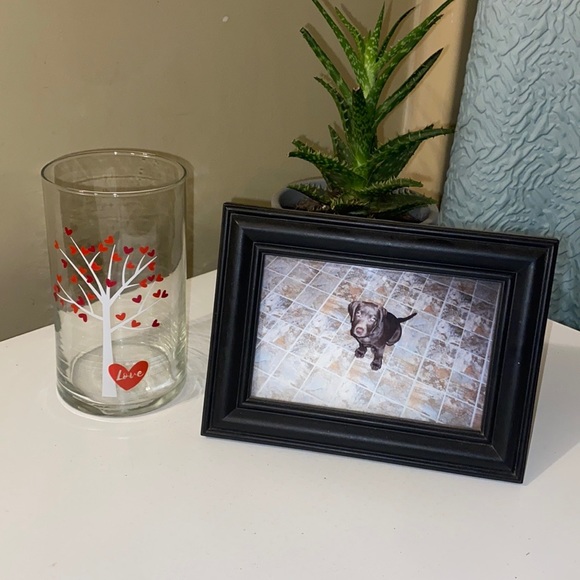 ❤️ Valentines Glass Heart Tree Vase ❤️ - Picture 2 of 4